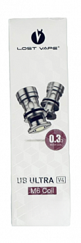 Купить Испаритель Lost Vape Ultra V4 M6 0.3ohm Coil 1шт/5уп Испаритель Lost Vape Ultra V4 M6 0.3ohm Coil 1шт/5уп