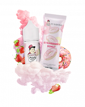 Купить Жидкость для ЭСДН CandyMan SALT "Strawberry Donut / Пончик с клубничным джемом" 10мл 15мг. Жидкость для ЭСДН CandyMan SALT "Strawberry Donut / Пончик с клубничным джемом" 10мл 15мг.